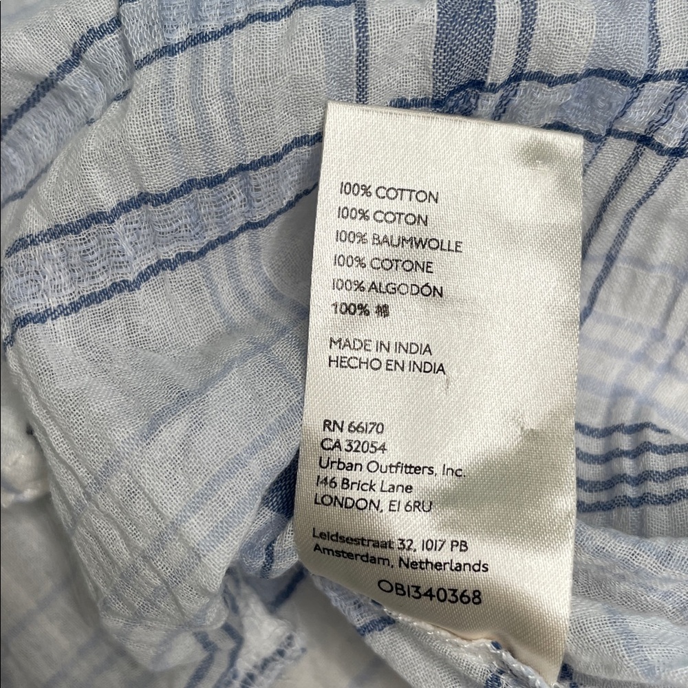 Anthropologie Pilcro Blue and White Plaid Tunic - Picture 3 of 12